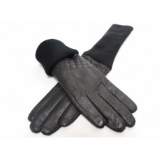 Dabīgas ādas gari melni sieviešu pirkstaiņi Nr.38/142